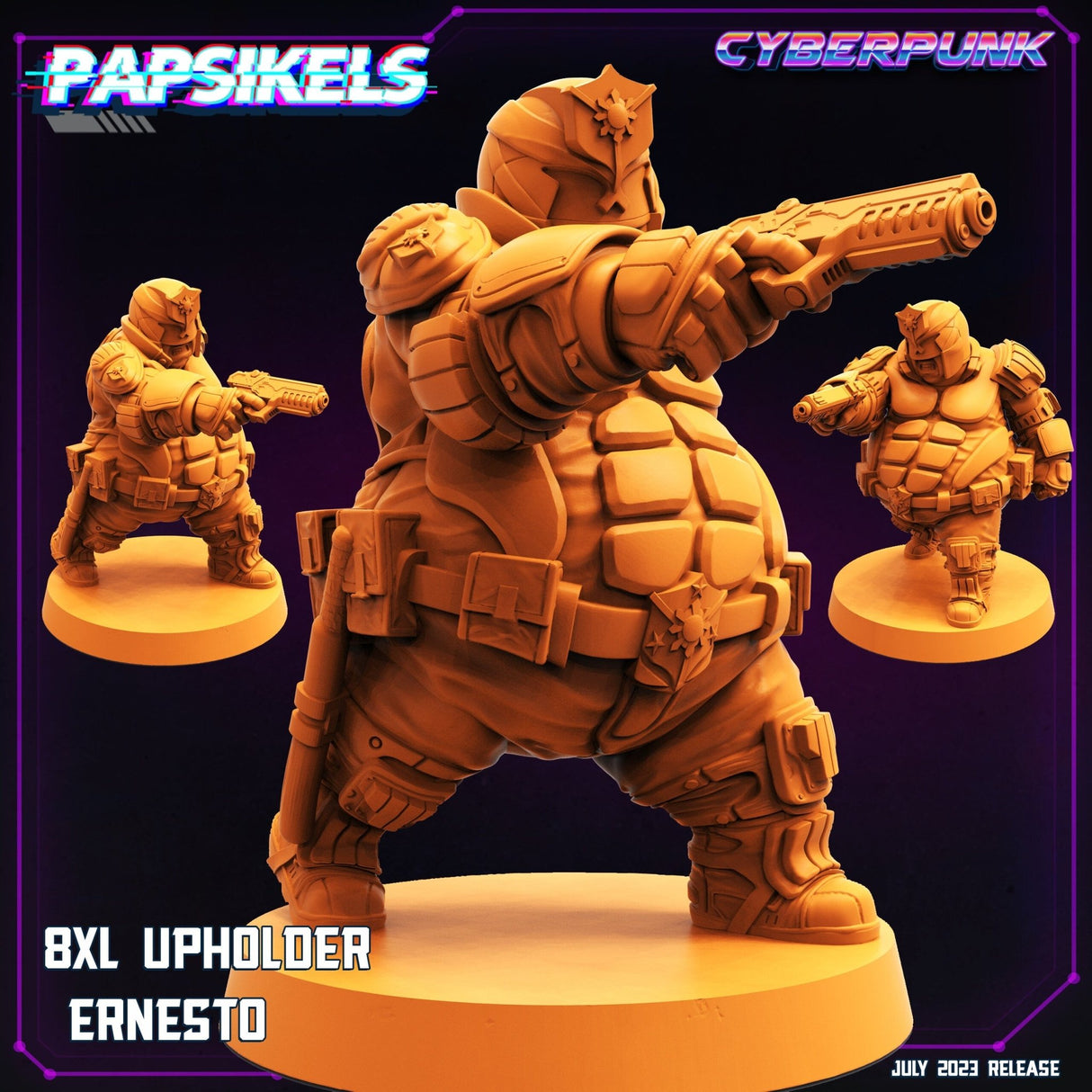 Big Boned Law Upholders Miniature | Ernesto - Tabletop RPG & D&D miniature. Perfect for wargaming & collectors
