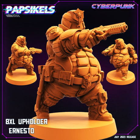 Big Boned Law Upholders Miniature | Ernesto - Tabletop RPG & D&D miniature. Perfect for wargaming & collectors