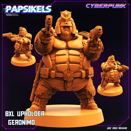 Big Boned Law Upholders Miniature | Geronimo - Tabletop RPG & D&D miniature. Perfect for wargaming & collectors