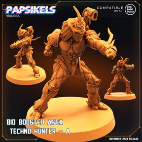 Bio Boosted Techno Apex Hunter Miniature | Apex Hunter A - Tabletop RPG & D&D miniature. Perfect for wargaming & collectors