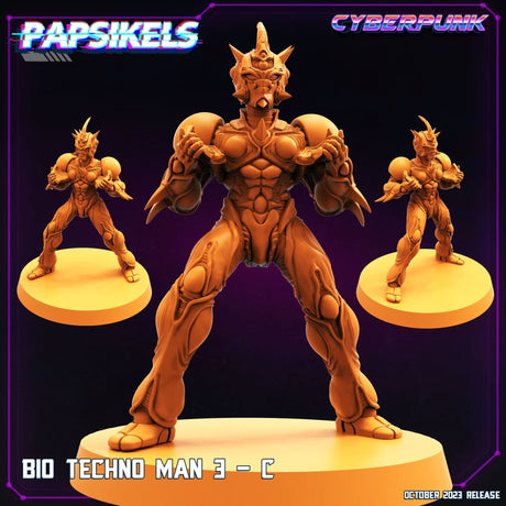 Bio Techno Men Miniature | Bio Techno Man D - Tabletop RPG & D&D miniature. Perfect for wargaming & collectors