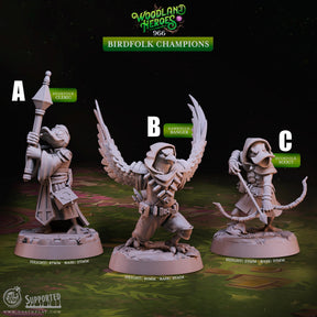 BirdFolk Miniature | A - Tabletop RPG & D&D miniature. Perfect for wargaming & collectors