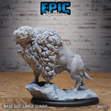 Bison Miniature | 6015 - Tabletop RPG & D&D miniature. Perfect for wargaming & collectors