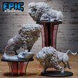 Bison Miniature | Set of 3 - Tabletop RPG & D&D miniature. Perfect for wargaming & collectors