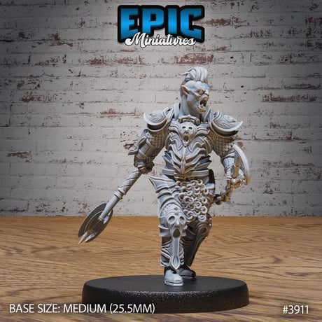 Black Guard Orc Miniature | 3911 - Tabletop RPG & D&D miniature. Perfect for wargaming & collectors