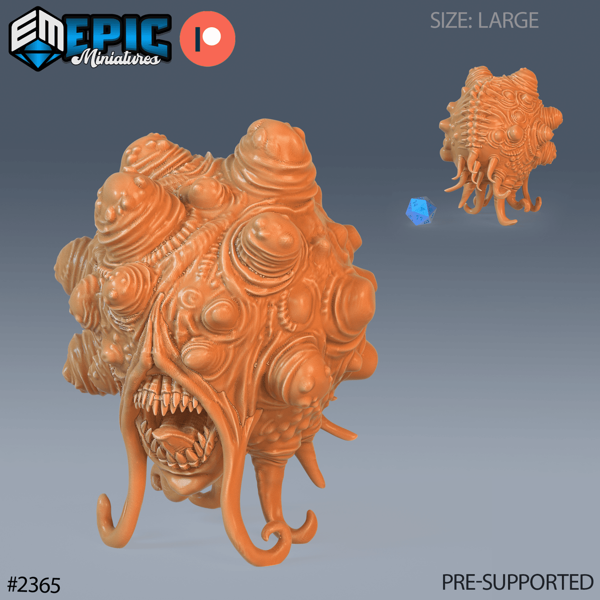 Blob Tyrant Miniature | A - Tabletop RPG & D&D miniature. Perfect for wargaming & collectors