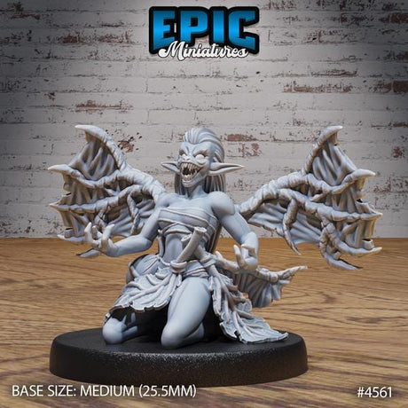 Blood Spawn, Fairy Vampire, Evil Fairy Miniature | 4561 - Tabletop RPG & D&D miniature. Perfect for wargaming & collectors
