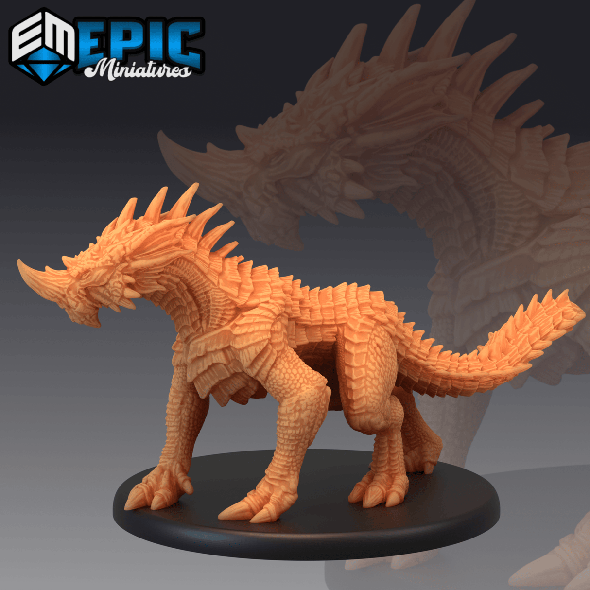 Blue Drake Miniature | A - Tabletop RPG & D&D miniature. Perfect for wargaming & collectors