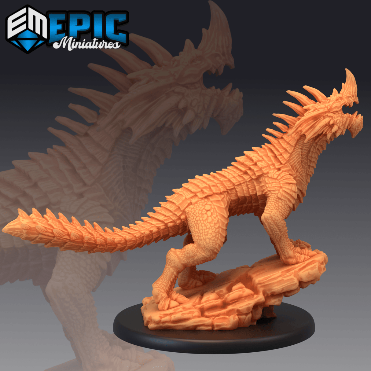 Blue Drake Miniature | B - Tabletop RPG & D&D miniature. Perfect for wargaming & collectors