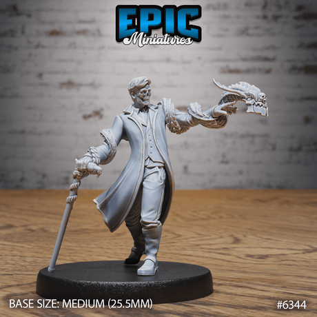 Blue Warlock Miniature | B - Tabletop RPG & D&D miniature. Perfect for wargaming & collectors