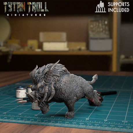 Boar Bundle Miniature | A - Tabletop RPG & D&D miniature. Perfect for wargaming & collectors