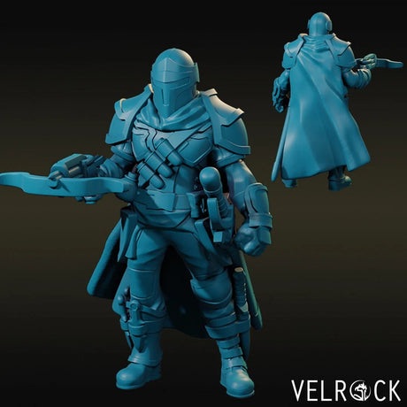 Bounty Hunter Miniature | C - Tabletop RPG & D&D miniature. Perfect for wargaming & collectors