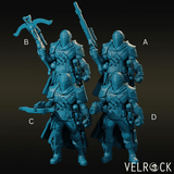 Bounty Hunter Miniature | set of 4 - Tabletop RPG & D&D miniature. Perfect for wargaming & collectors