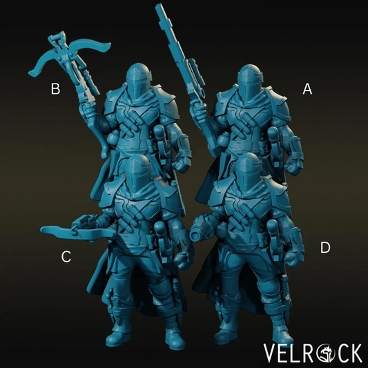 Bounty Hunter Miniature - set of 4 - 28mm