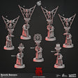 Bowels Banners Priests, Church of Wrath Miniature | A - Tabletop RPG & D&D miniature. Perfect for wargaming & collectors