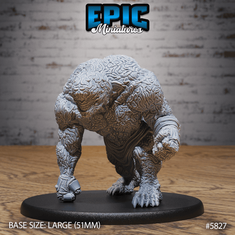 Brain Golem Miniature | A - Tabletop RPG & D&D miniature. Perfect for wargaming & collectors