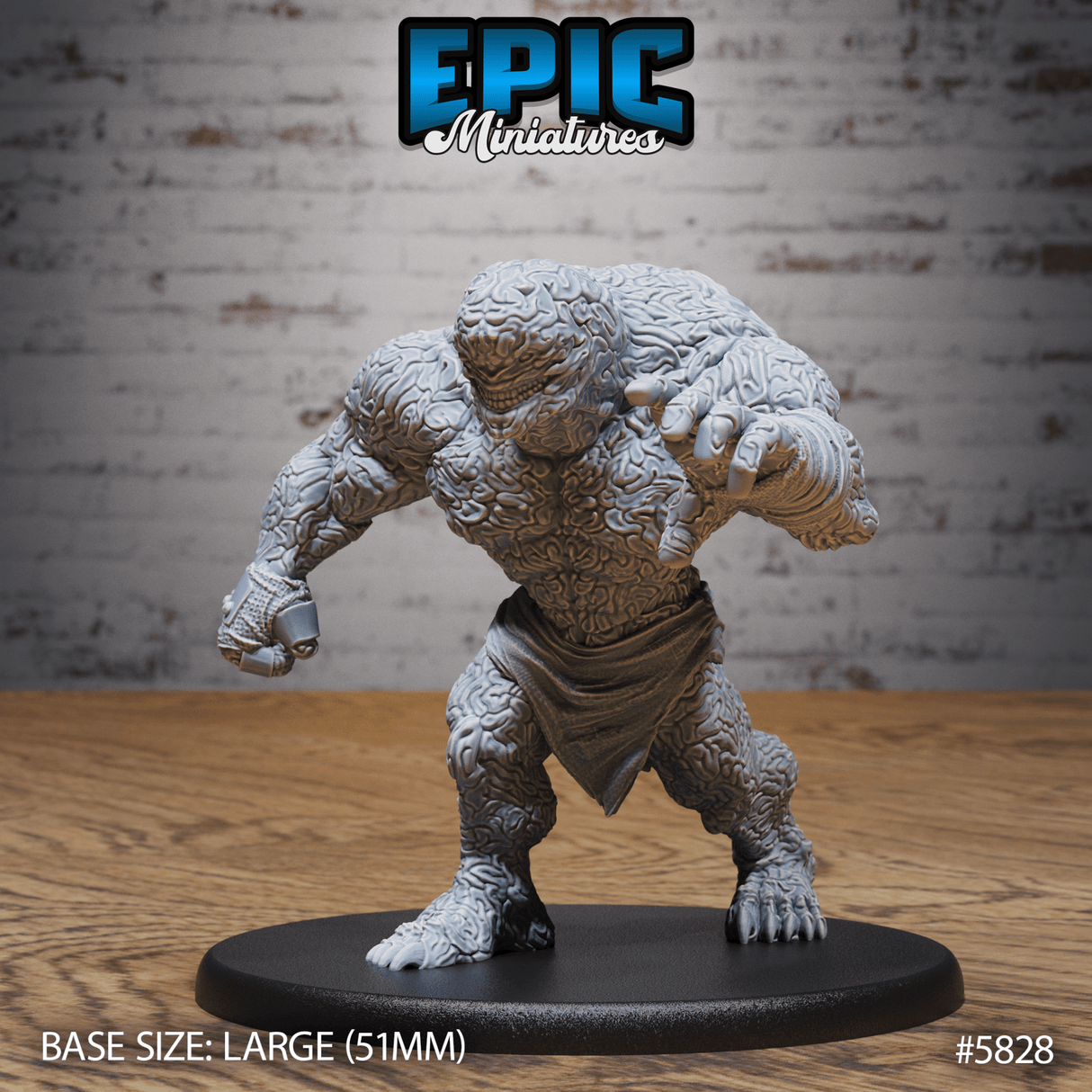 Brain Golem Miniature | B - Tabletop RPG & D&D miniature. Perfect for wargaming & collectors