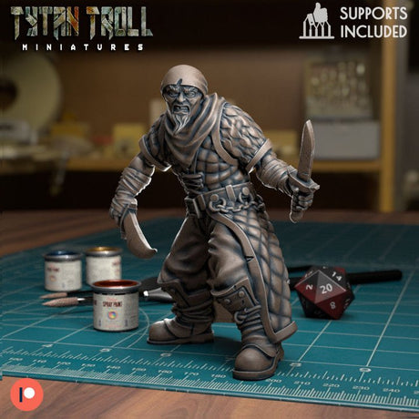Brigand Bandit Miniature - C - 32mm