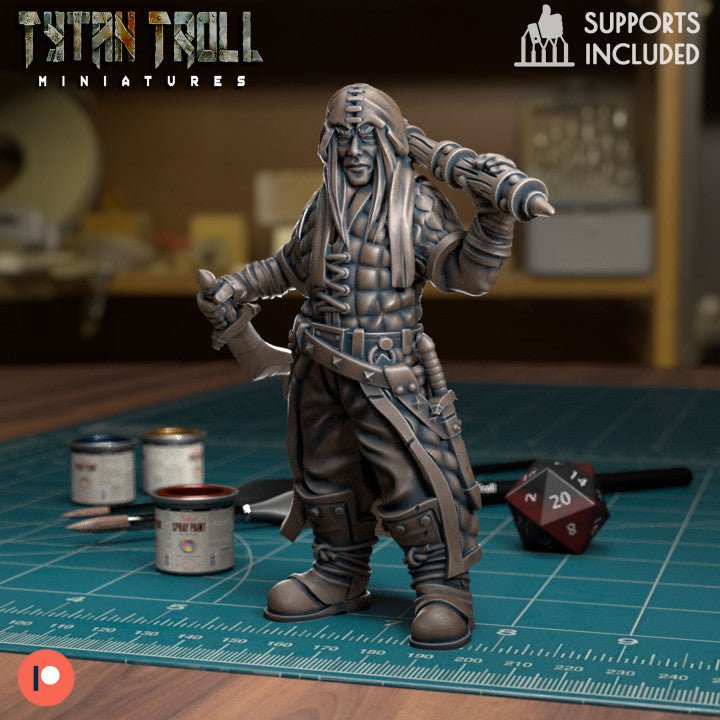 Brigand Bandit Miniature - F - 28mm