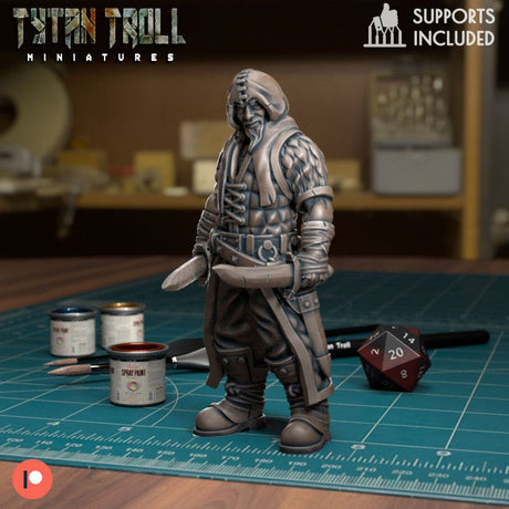 Brigand Bandit Miniature - J - 32mm