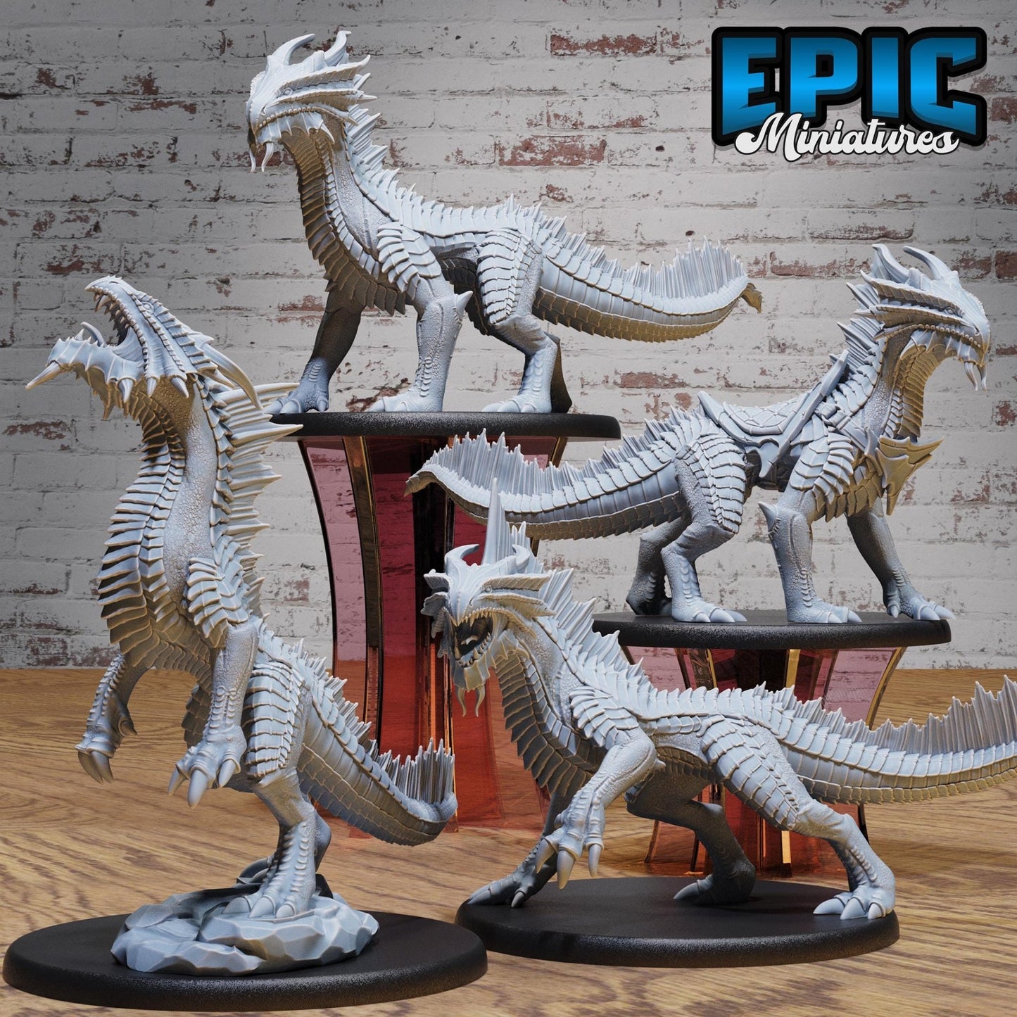 Bronze Drake Miniature - Full Set All Models - 28mm