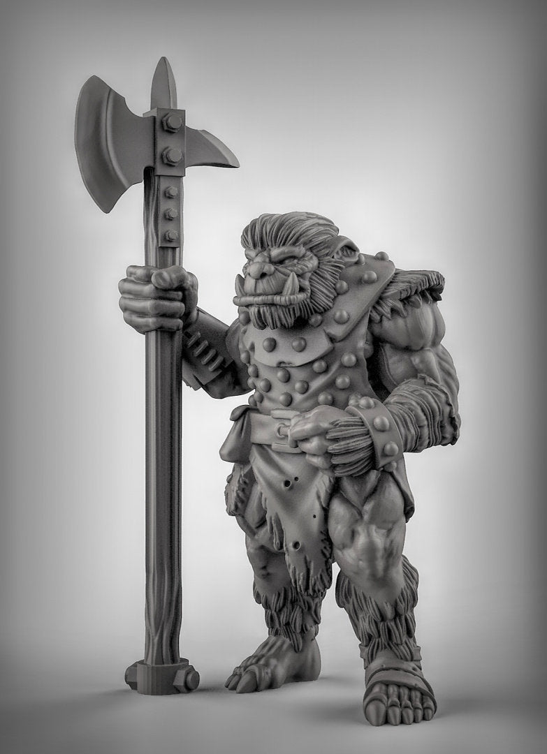 BugBear Spearmen Miniature | A - Tabletop RPG & D&D miniature. Perfect for wargaming & collectors