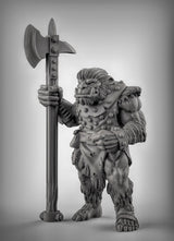 BugBear Spearmen Miniature | A - Tabletop RPG & D&D miniature. Perfect for wargaming & collectors