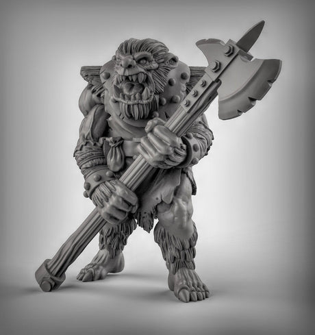 BugBear Spearmen Miniature | C - Tabletop RPG & D&D miniature. Perfect for wargaming & collectors