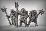 BugBear Spearmen Miniature | Set of 3 - Tabletop RPG & D&D miniature. Perfect for wargaming & collectors