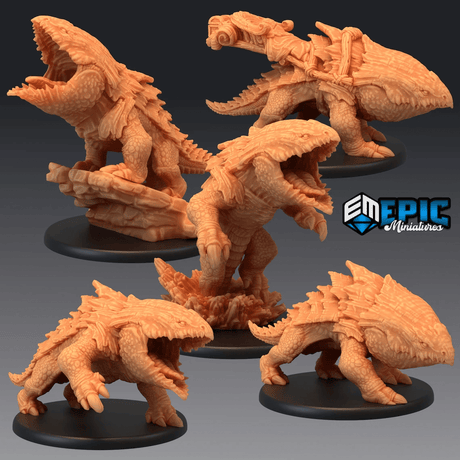 Bulette Miniature | 28mm - Tabletop RPG & D&D miniature. Perfect for wargaming & collectors