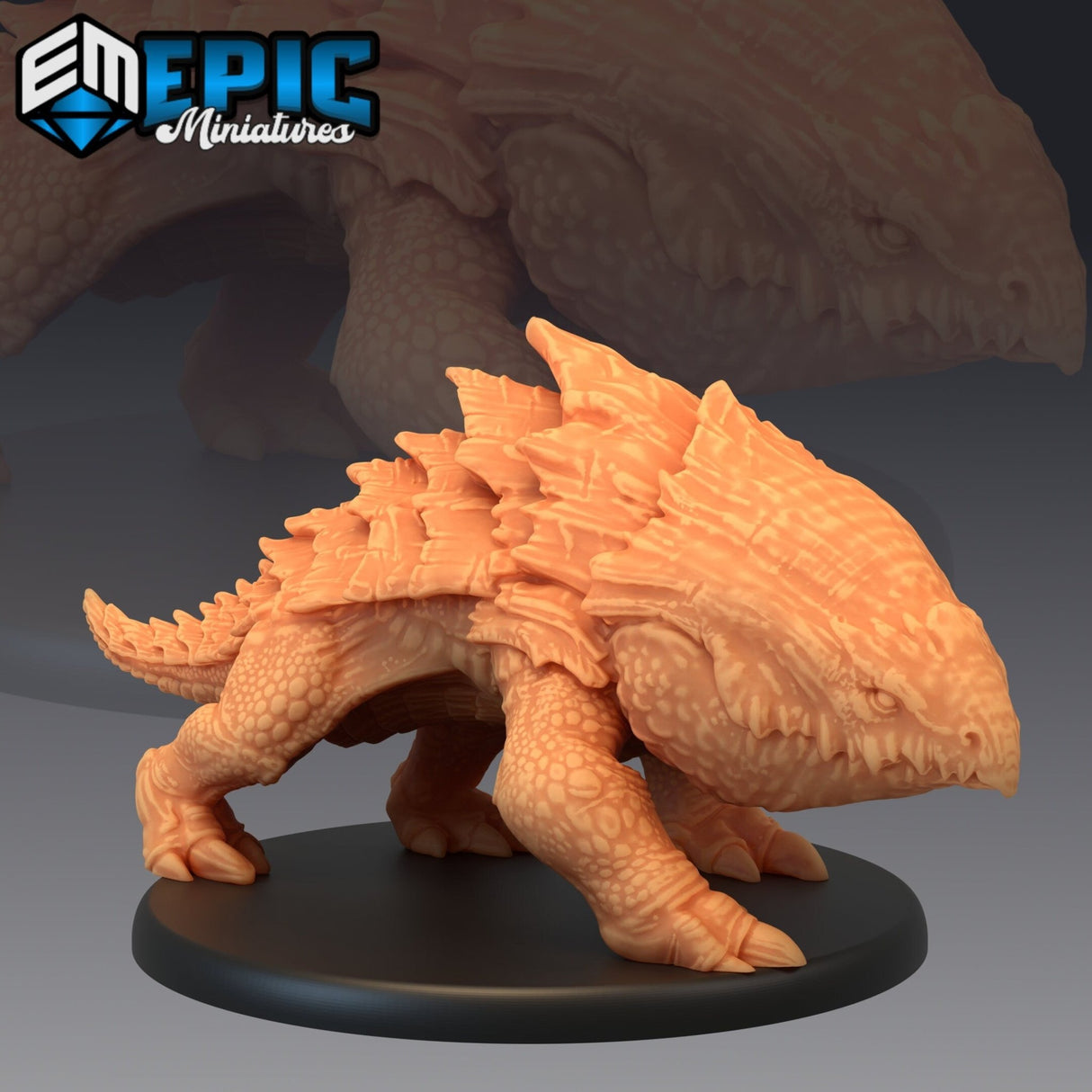 Bulette Monster Miniature | A - Tabletop RPG & D&D miniature. Perfect for wargaming & collectors
