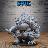 Bulky Lizard Bandit Miniature | A - Tabletop RPG & D&D miniature. Perfect for wargaming & collectors