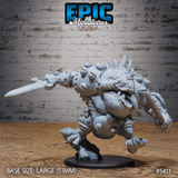 Bulky Lizard Bandit Miniature | C - Tabletop RPG & D&D miniature. Perfect for wargaming & collectors