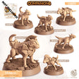 Bull Terrier Companion Miniature | Adventurer A - Tabletop RPG & D&D miniature. Perfect for wargaming & collectors