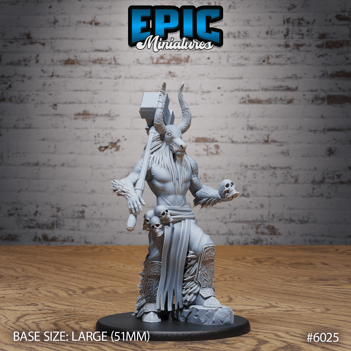 bullfolk spirit warrior Miniature | 6025 - Tabletop RPG & D&D miniature. Perfect for wargaming & collectors