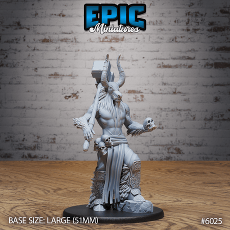 bullfolk spirit warrior Miniature | 6025 - Tabletop RPG & D&D miniature. Perfect for wargaming & collectors