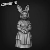 Bunny Barmaid Miniature | D - Tabletop RPG & D&D miniature. Perfect for wargaming & collectors