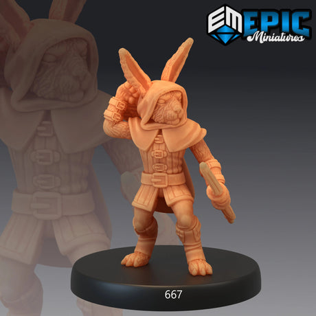 Bunny Platoon Miniature | A - Tabletop RPG & D&D miniature. Perfect for wargaming & collectors