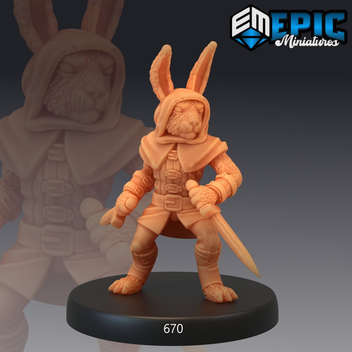 Bunny Platoon Miniature - D - 28mm