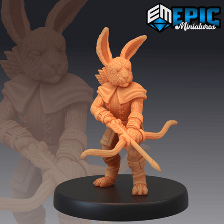 Bunny Platoon Miniature | G - Tabletop RPG & D&D miniature. Perfect for wargaming & collectors