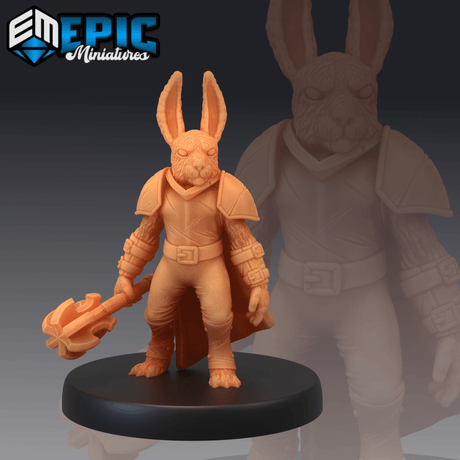 Bunny Tribe Miniature | A - Tabletop RPG & D&D miniature. Perfect for wargaming & collectors