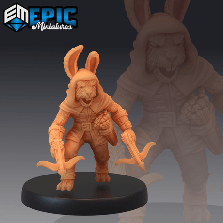 Bunny Tribe Miniature | B - Tabletop RPG & D&D miniature. Perfect for wargaming & collectors