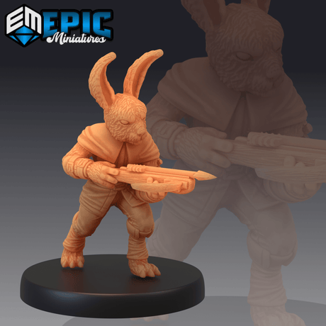 Bunny Tribe Miniature | D - Tabletop RPG & D&D miniature. Perfect for wargaming & collectors