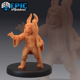 Bunny Tribe Miniature | E - Tabletop RPG & D&D miniature. Perfect for wargaming & collectors