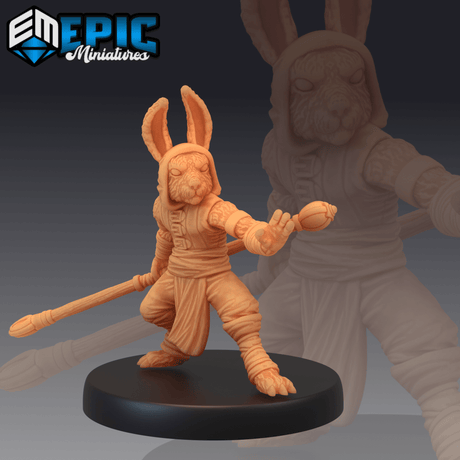 Bunny Tribe Miniature | F - Tabletop RPG & D&D miniature. Perfect for wargaming & collectors