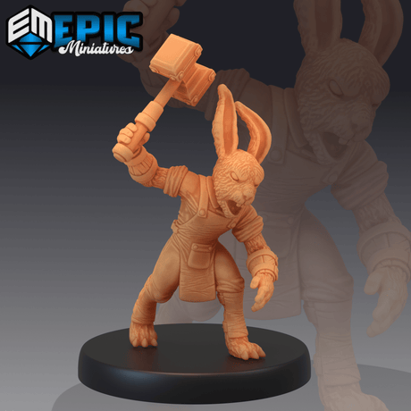 Bunny Tribe Miniature | G - Tabletop RPG & D&D miniature. Perfect for wargaming & collectors