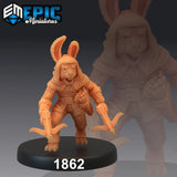 BunnyFolk Miniature | B - Tabletop RPG & D&D miniature. Perfect for wargaming & collectors