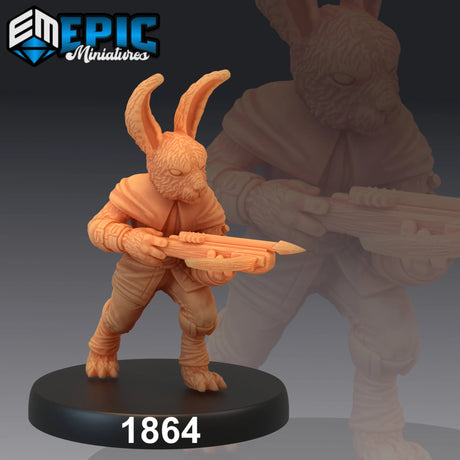 BunnyFolk Miniature | D - Tabletop RPG & D&D miniature. Perfect for wargaming & collectors