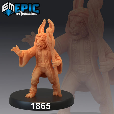 BunnyFolk Miniature | E - Tabletop RPG & D&D miniature. Perfect for wargaming & collectors