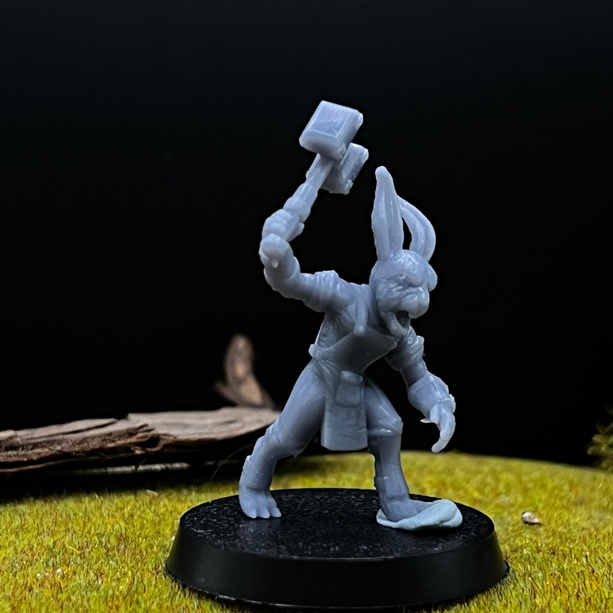 BunnyFolk Miniature | set of 8 - Tabletop RPG & D&D miniature. Perfect for wargaming & collectors